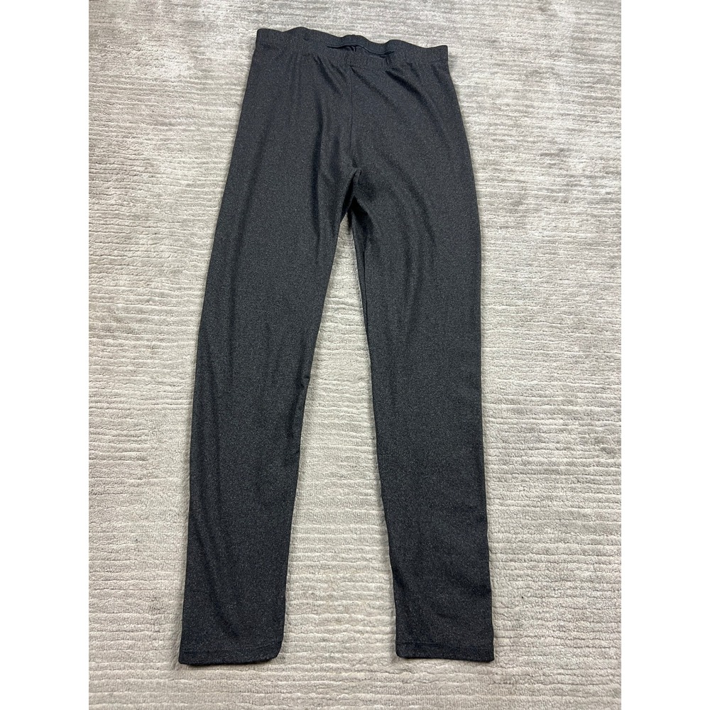 Just‎ Be Womens Leggings Charcoal Gray Heathered High Rise Slim Fit Size L